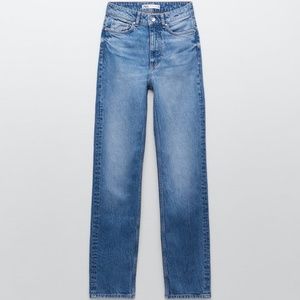 NWT Zara Z1975 High Rise Straight Leg Jeans